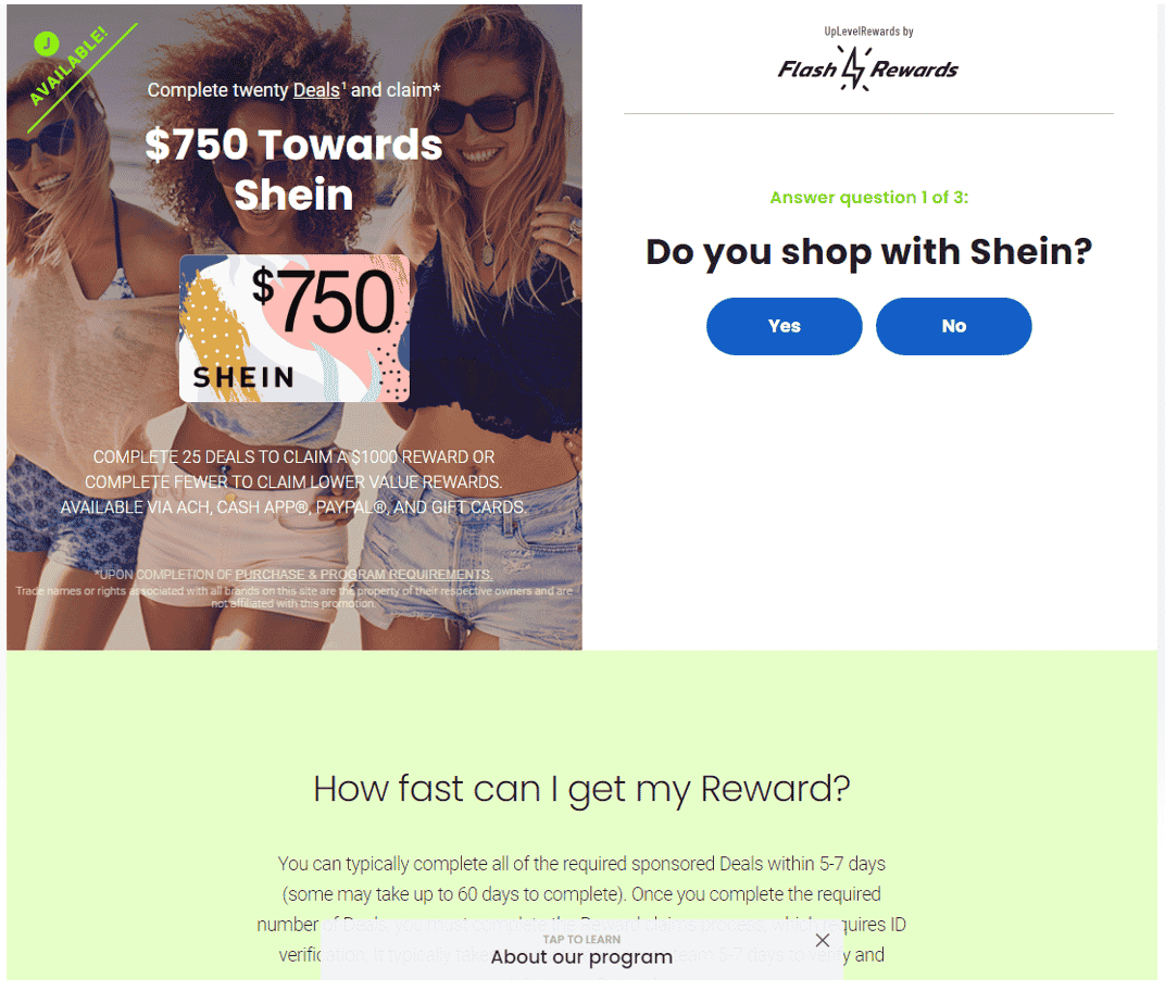 Is The $750 Shein Reward Real $750 Shein Gift Card Offer Real or Fake? (With Screenshots)