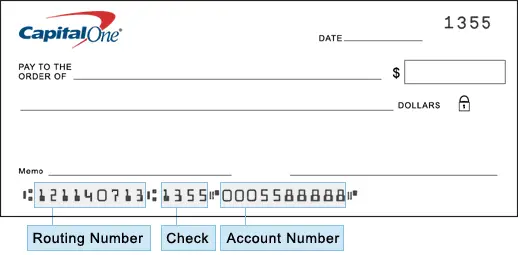 capital one routing number