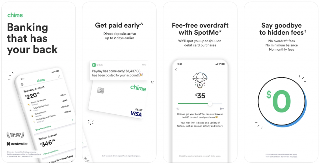 chime $50 loan instant app