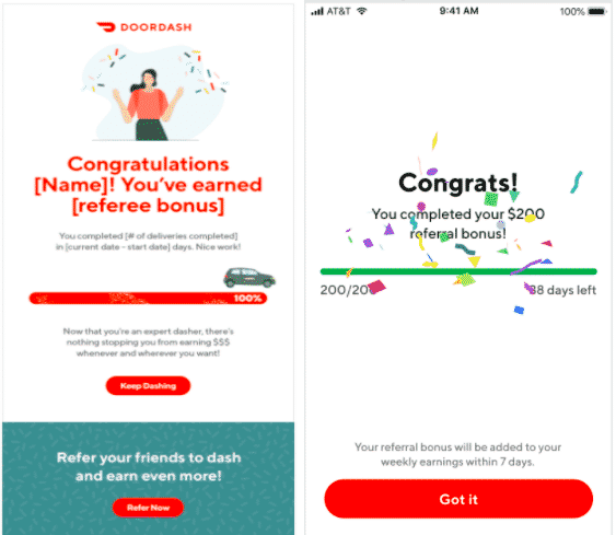 doordash driver referral