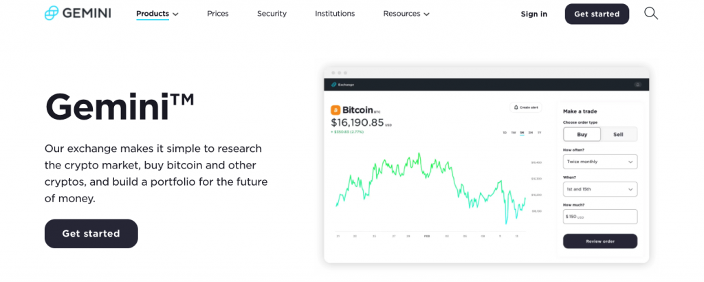 gemini best crypto exchange