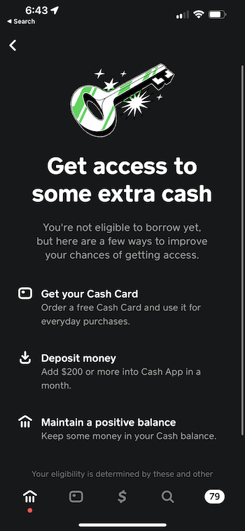 how to unlock cash app borrow