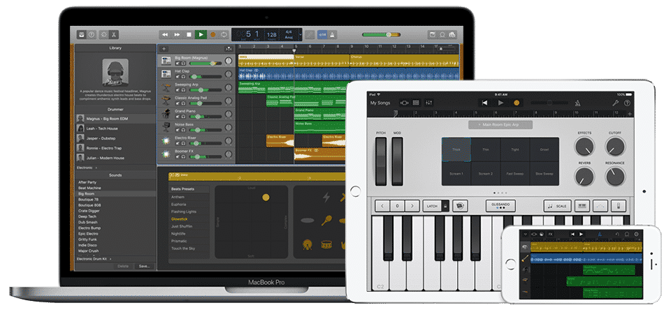 Music recording garageband