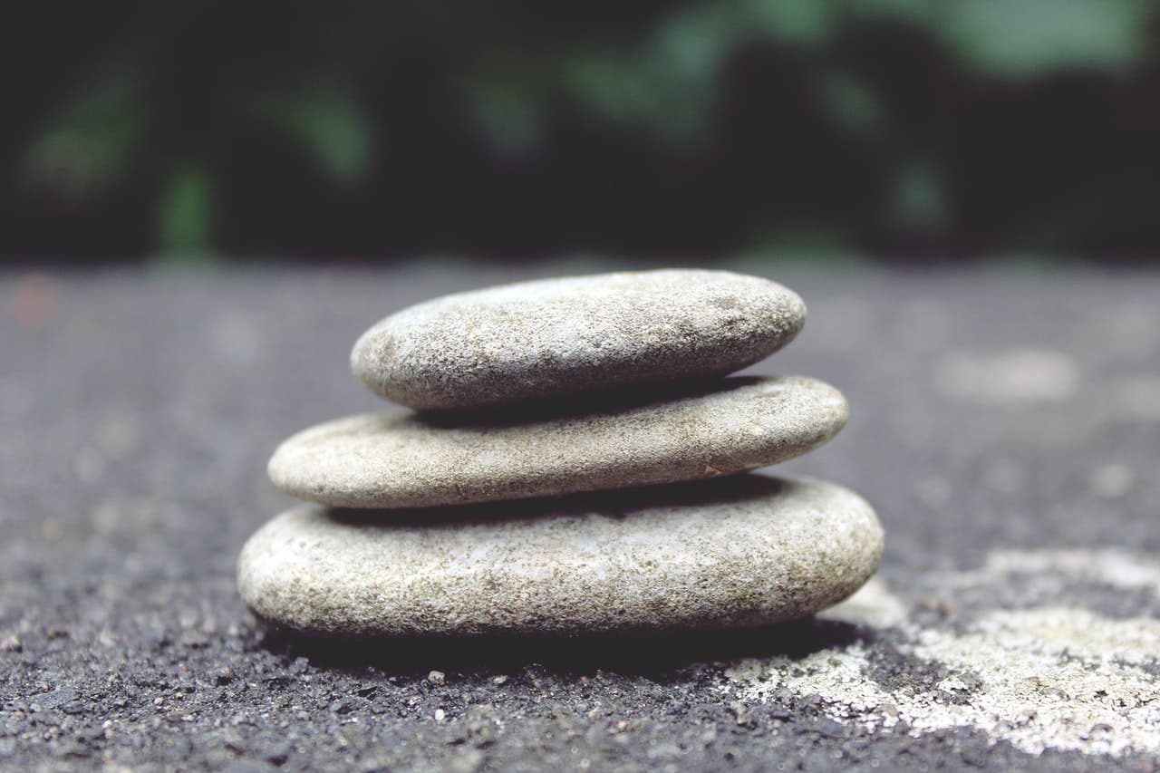 Rocks stacked on top of each other
