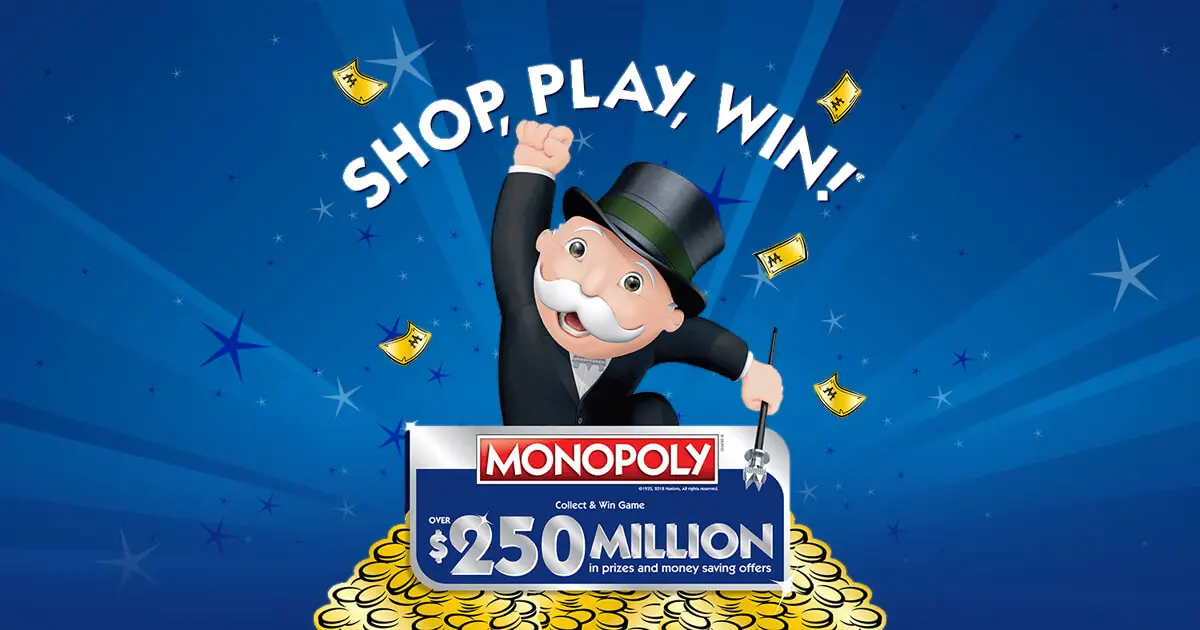$25,000 Home Theater; Safeway Albertsons 2020 Monopoly Game Tickets; F 