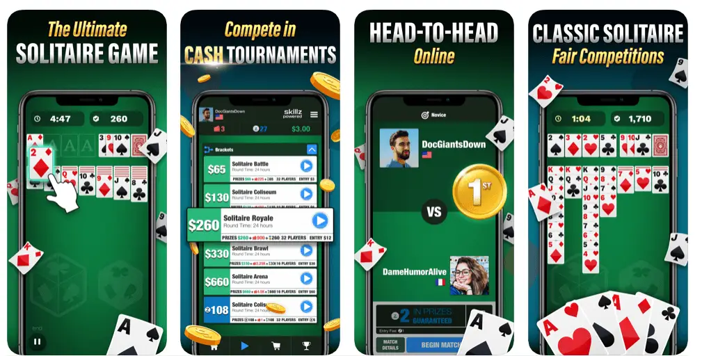 game apps to win real money solitaire cube